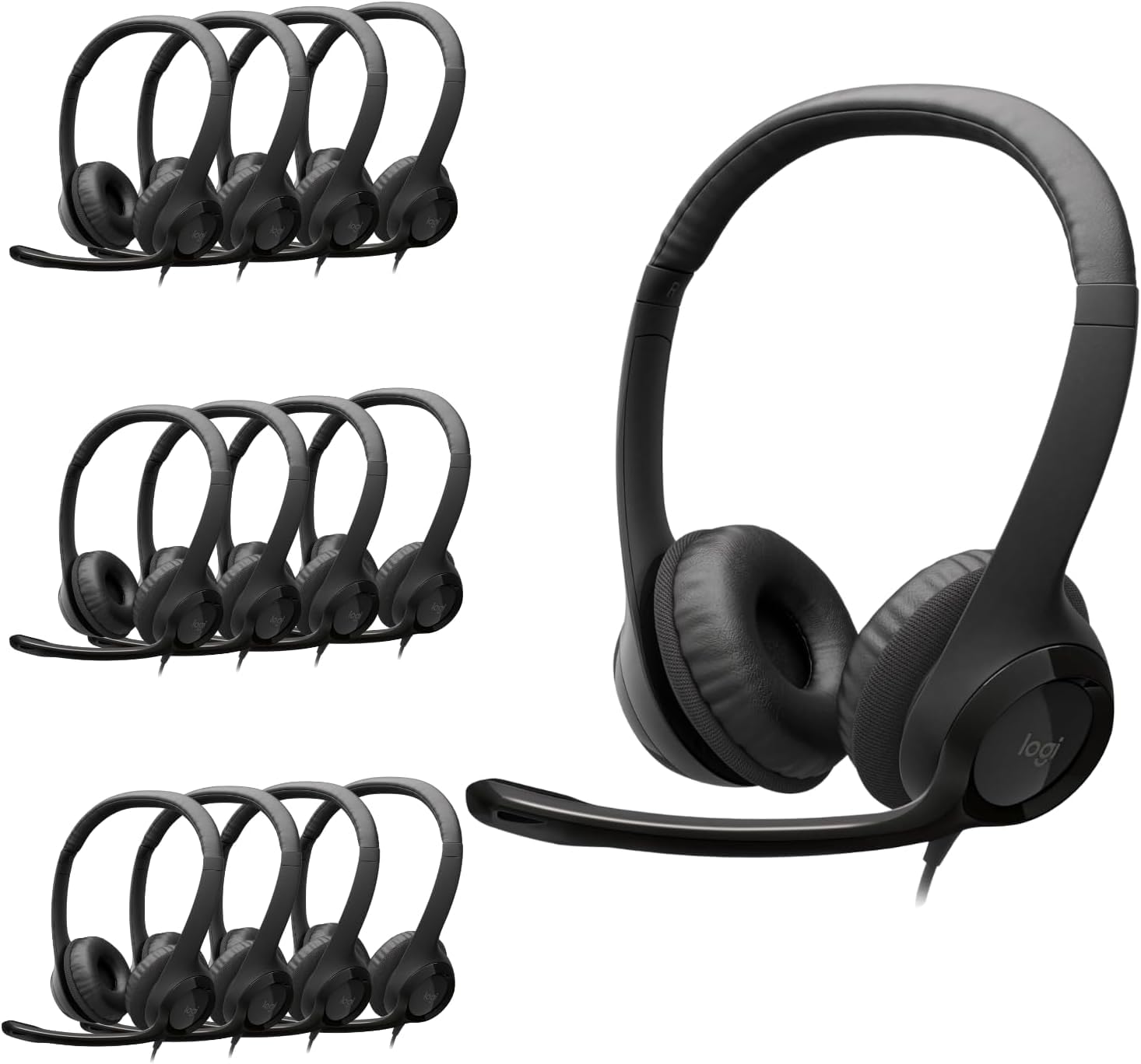 Logitech H390 Wired Headset for PC/Laptop, Stereo Headphones with Noise Cancelling Microphone - Image 3