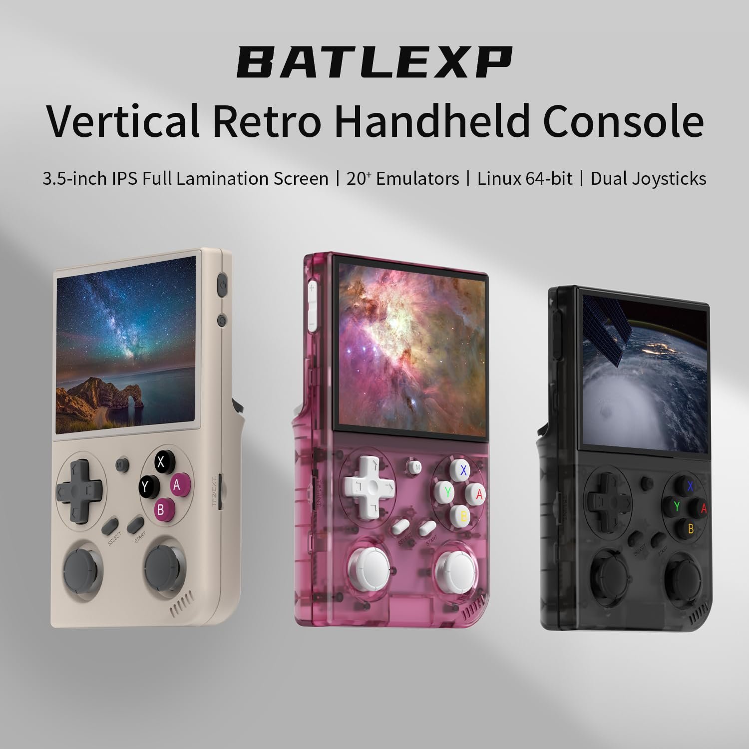 G350 Retro Handheld Game Console , G350 Retro Gaming Console 3.5'' IPS Screen Linux System - Image 3